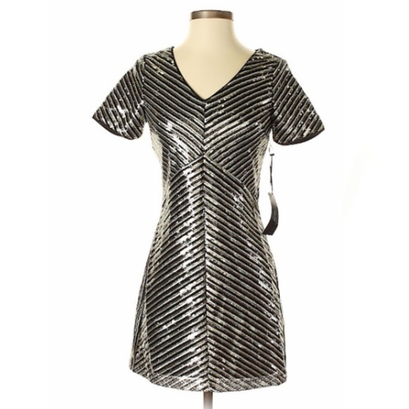 Lulus Dresses & Skirts - Lulus Casual Party Sequin Cute Chevron Mini Dress